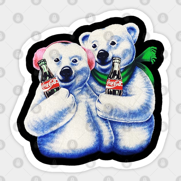 Coca Cola Coke - Polar Bears Sticker by nicklower